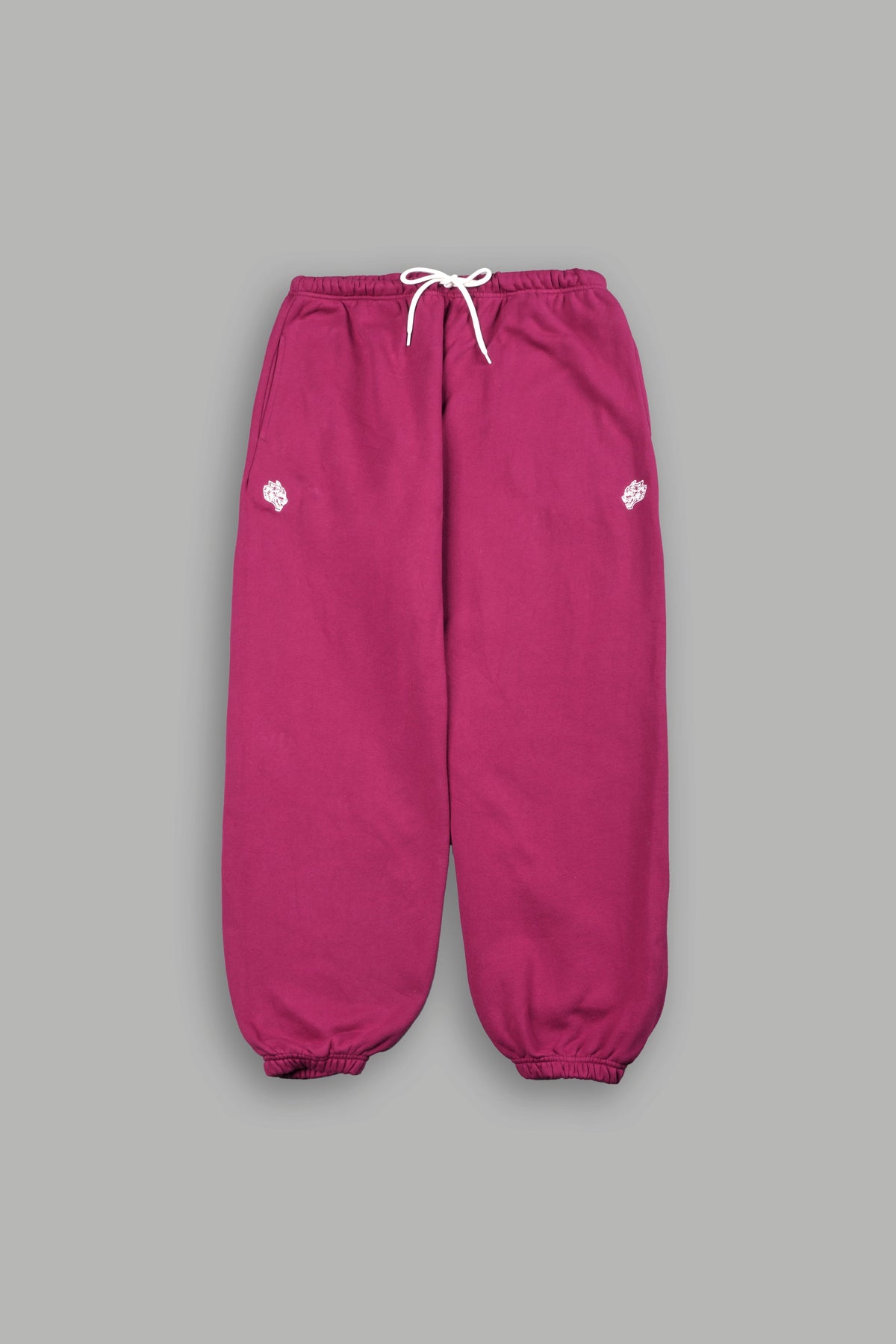 Dual Wolf Lightweight Lounger Sweat Pants In Deep Raspberry — imagem 7