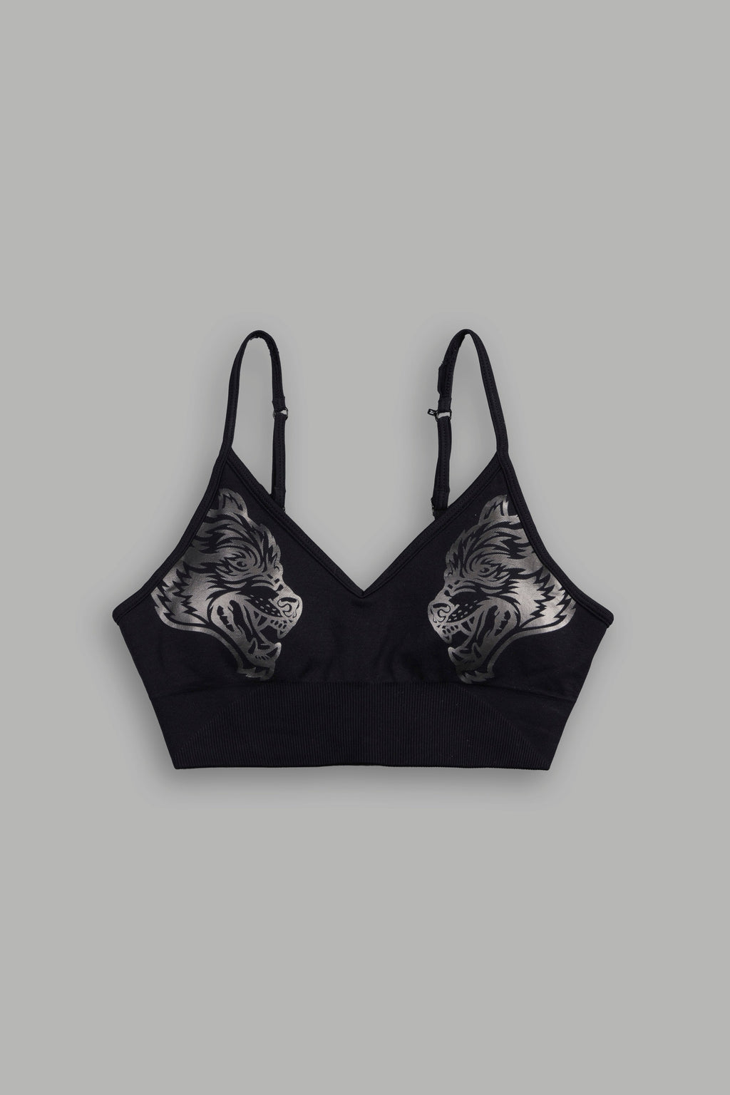 Dual Everson Seamless Sports Bra In Black - imagem 8