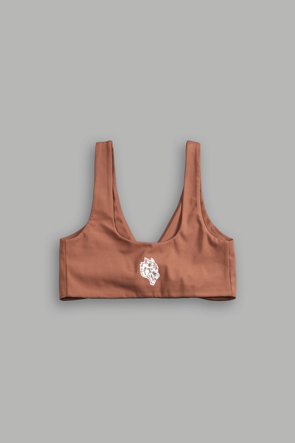 Single Wolf "Twist" Energy Bra in Norse Brown — imagem 3