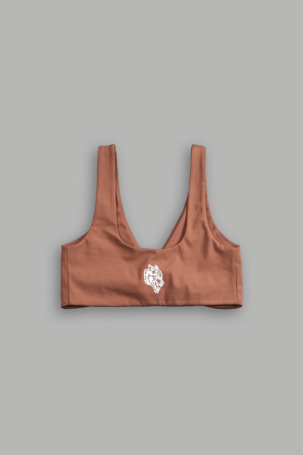 Single Wolf "Twist" Energy Bra in Norse Brown - imagem 3