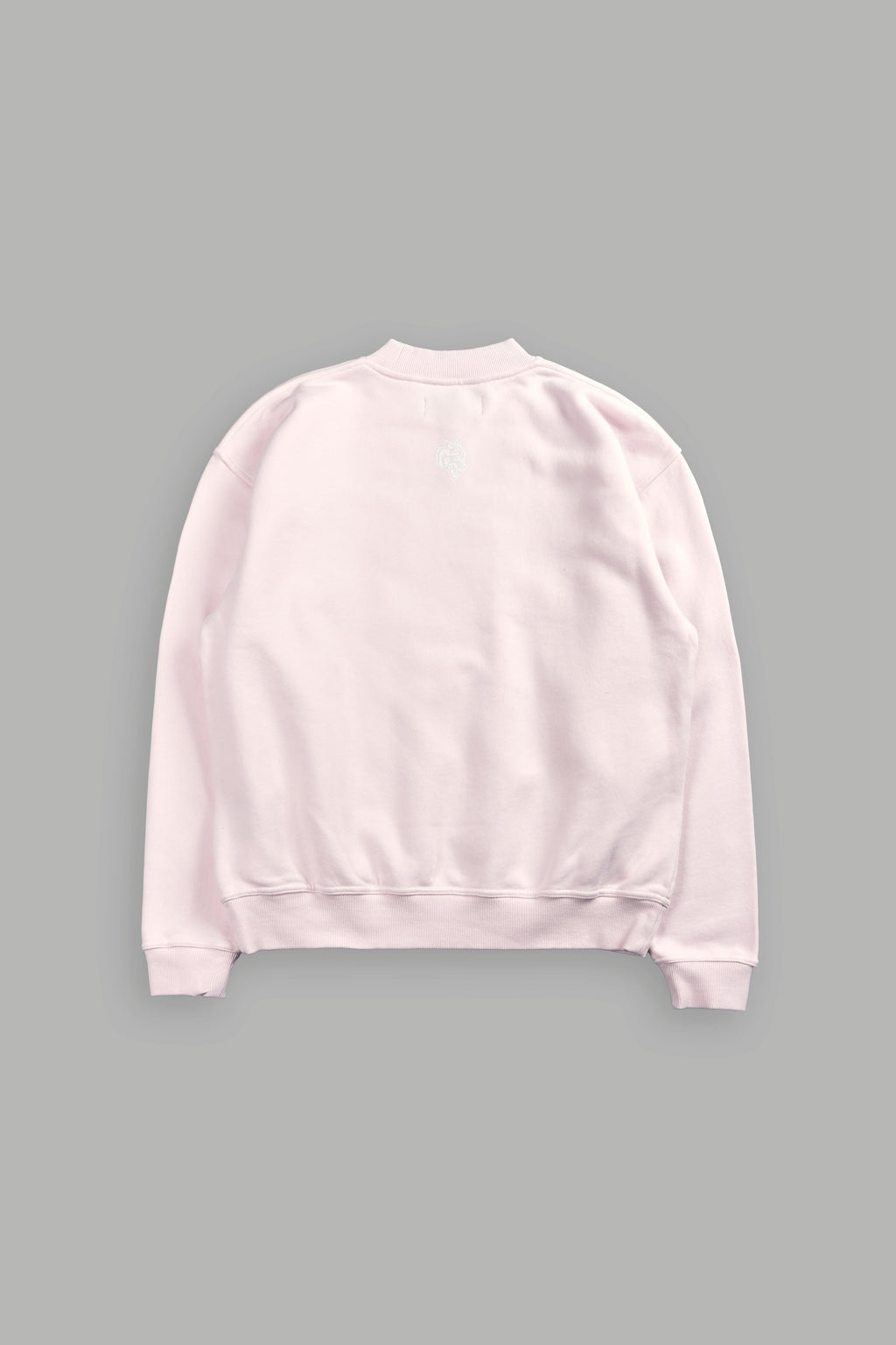 Pyramid Wolves Applique London Crewneck in Blush Pink — imagem 8