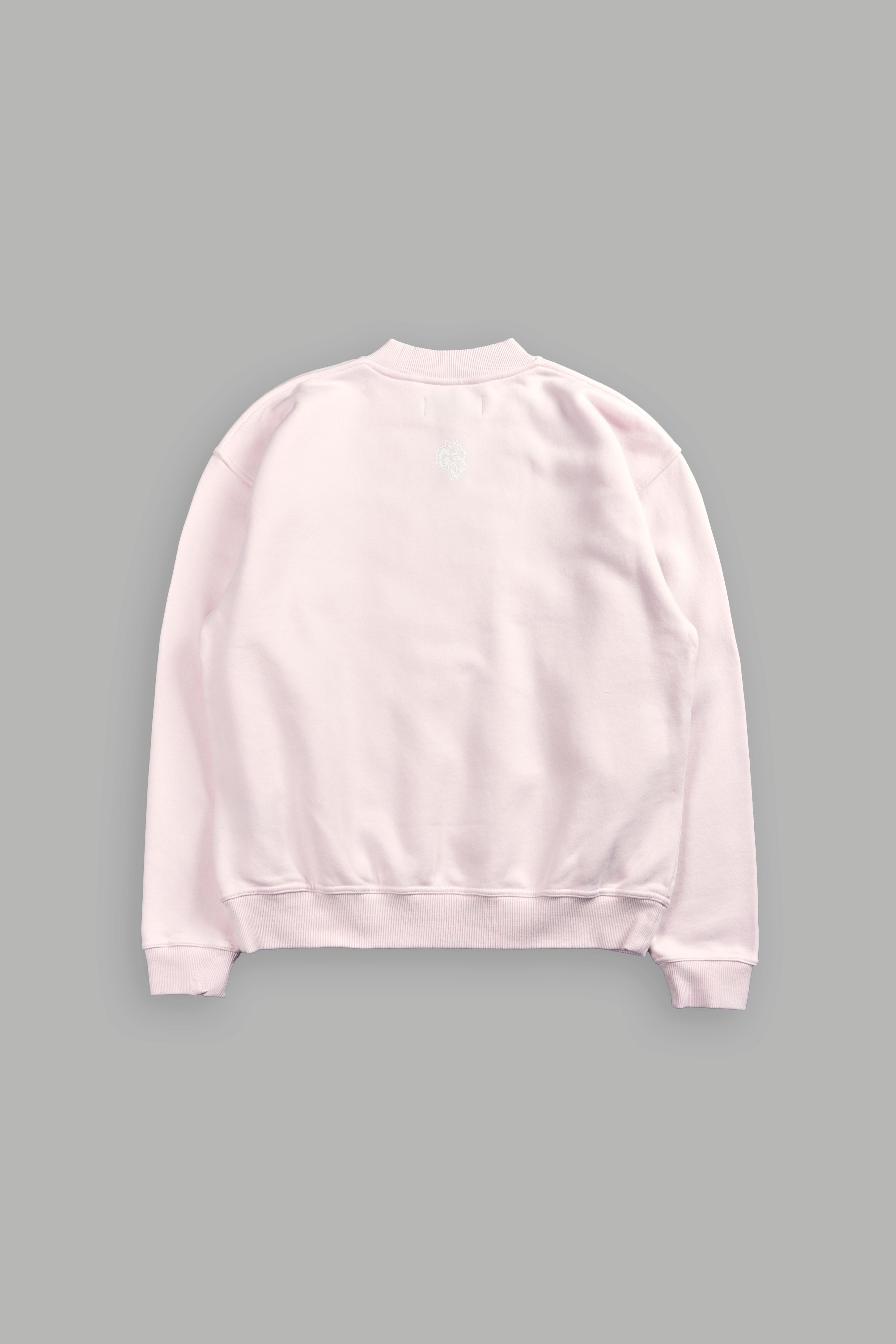 Pyramid Wolves Applique London Crewneck in Blush Pink — imagem 8