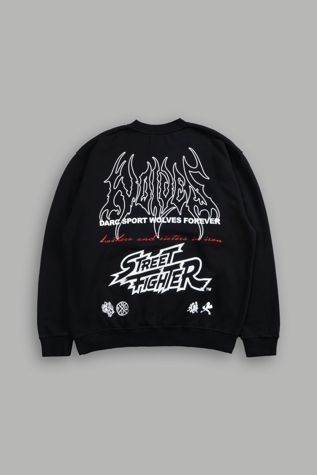 Final Boss Unisex London Crewneck in Black - imagem 1