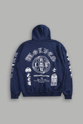 Kazoku Okami Bishop Hoodie in Navy — imagem 1