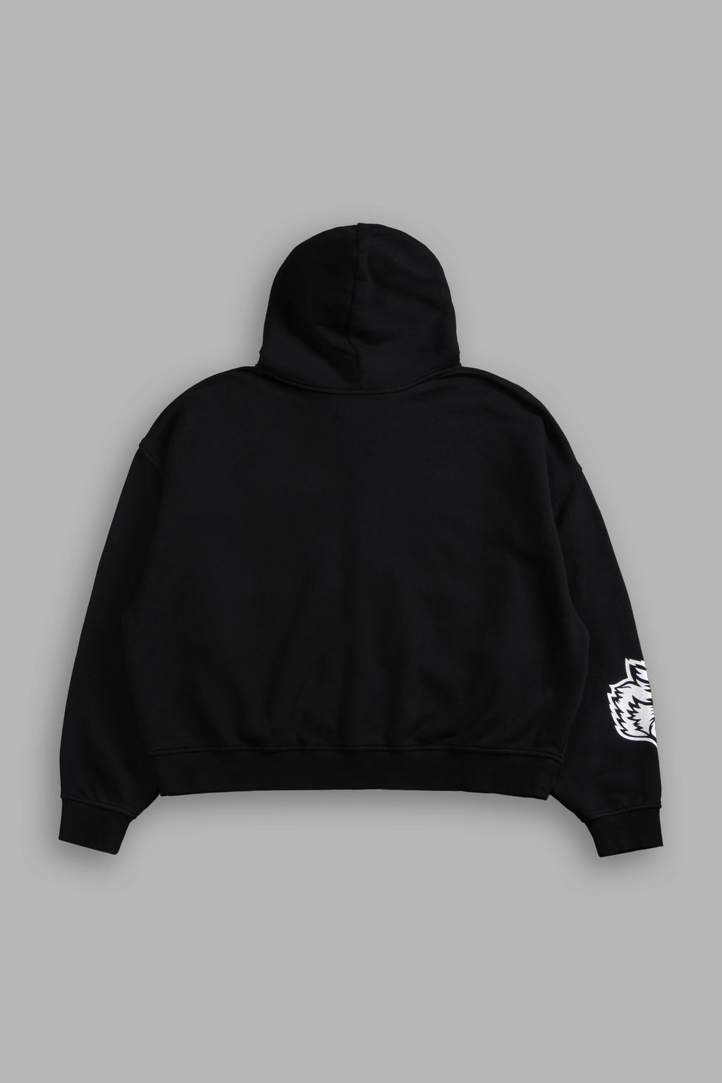 Wolf Chopper Vex Double Zip Hoodie in Black