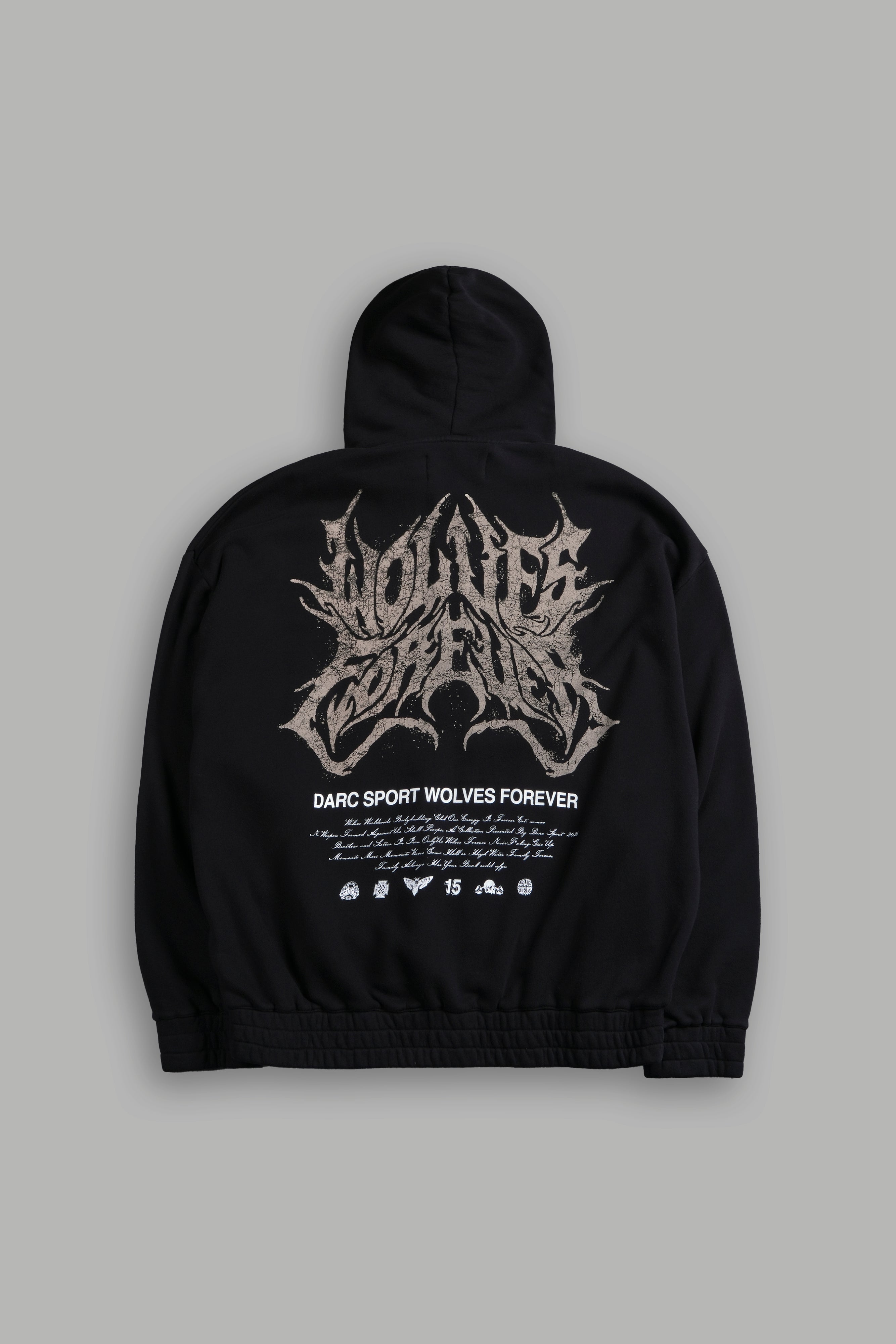 Sheer Loyalty "Chambers" Zip Hoodie in Black — imagem 1