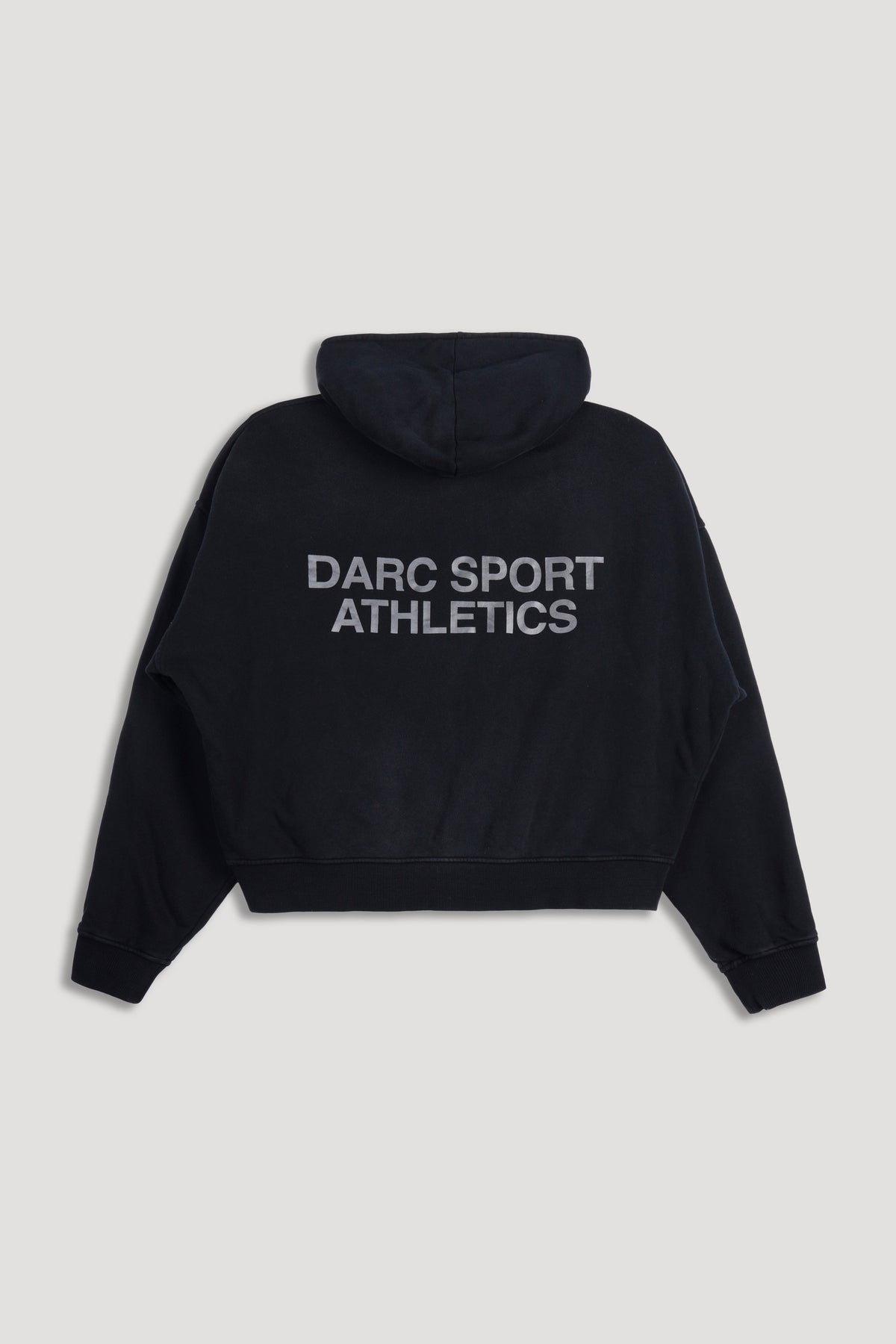 Darc Sport Athletics "Darco" Double Zip Hoodie in Black Sun Fade/Black — imagem 7