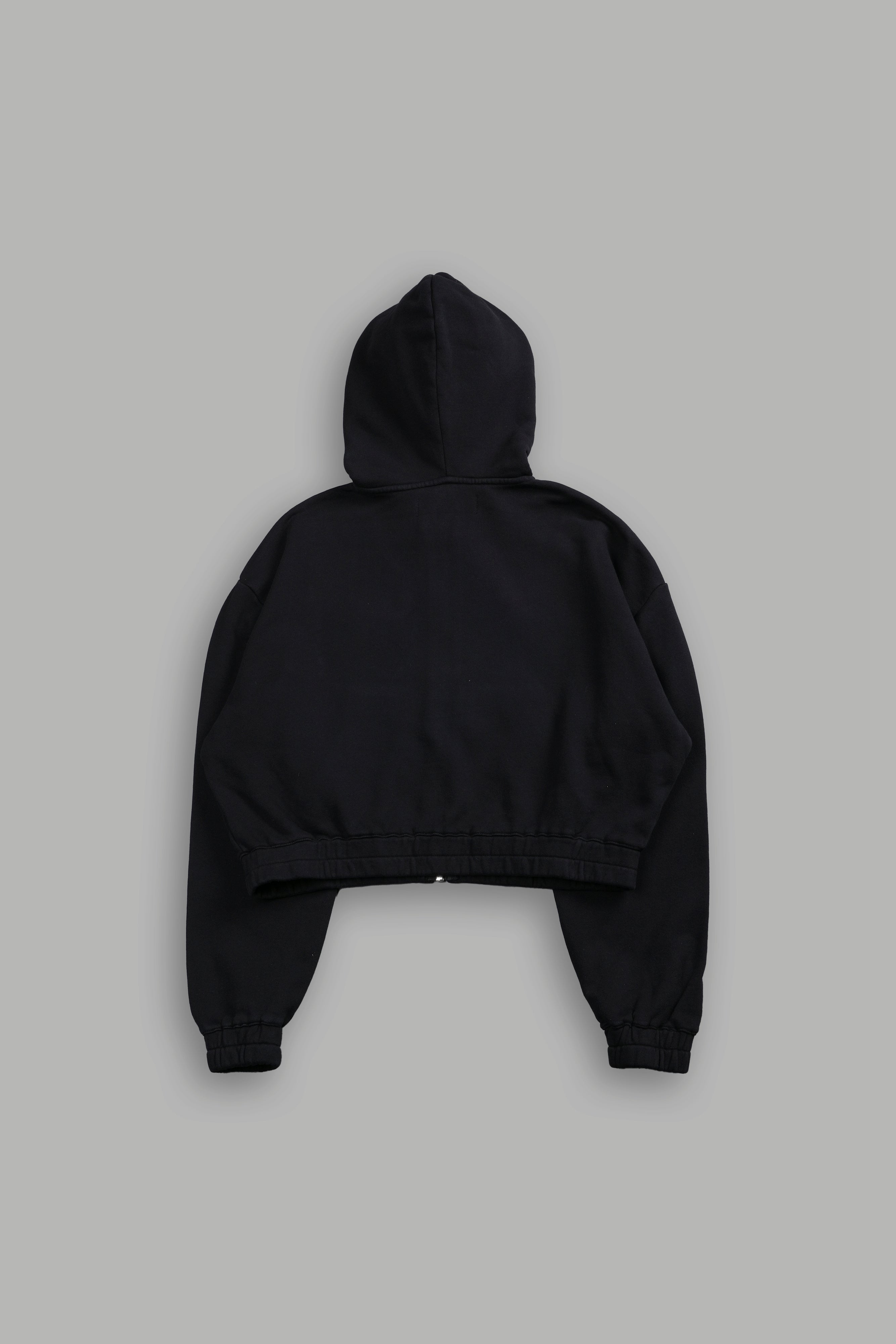 Pyramid V2 "Chambers" (Cropped) Zip Hoodie in Black — imagem 4