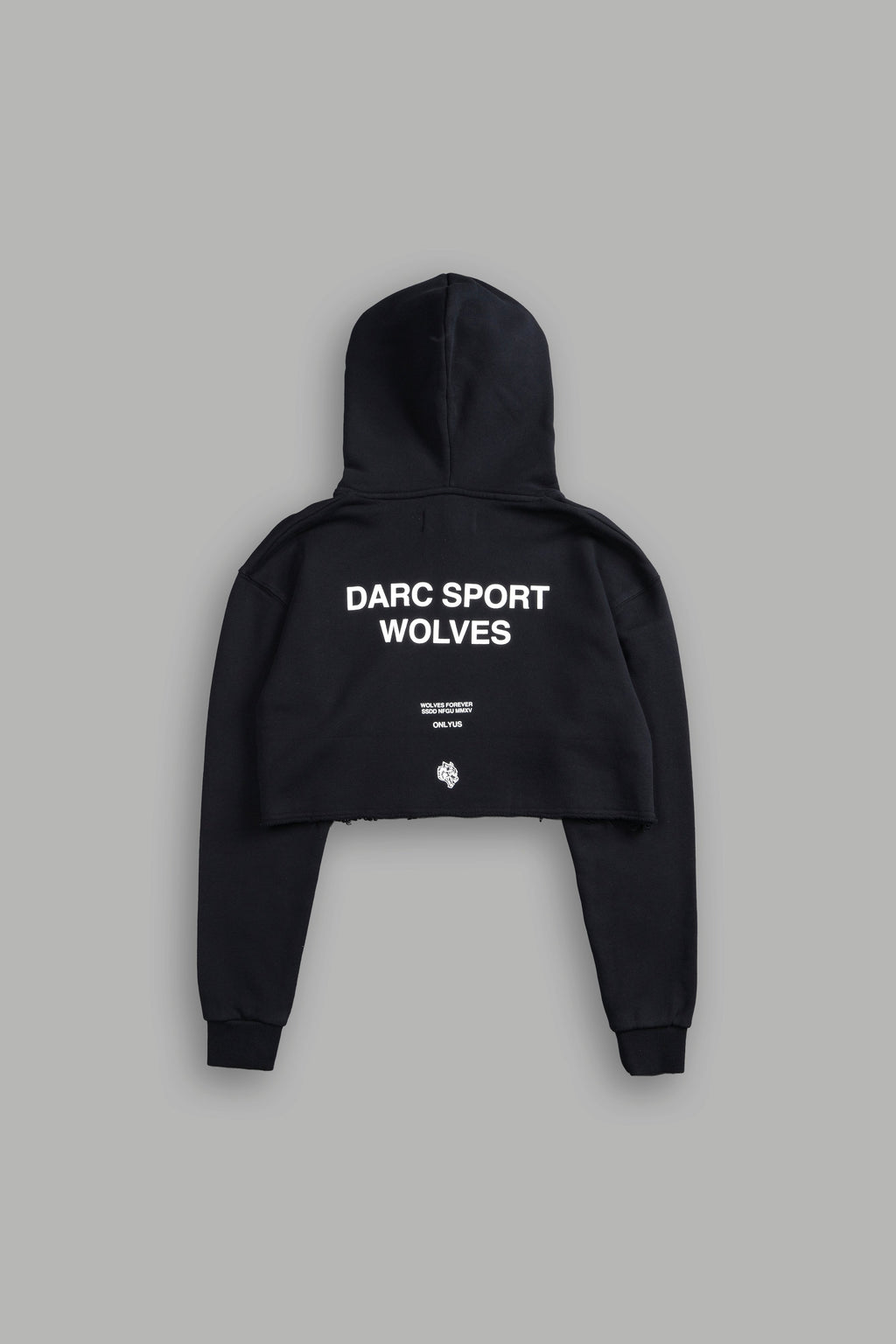 Darc Sport Wolves "Pierce" (Cropped) Hoodie in Black — imagem 4