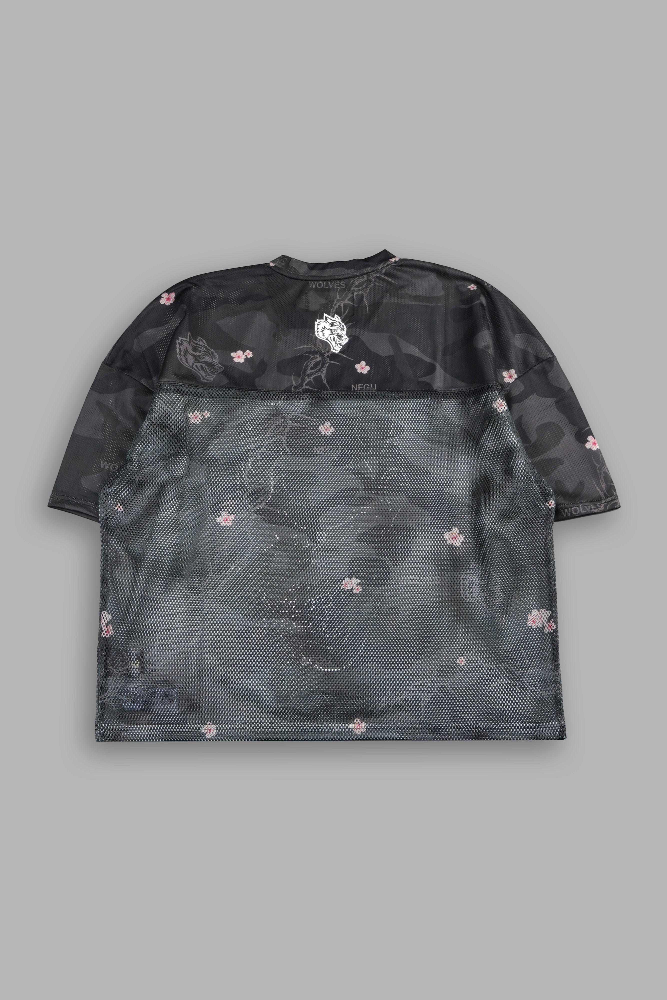 Ghost Oni Emmitt Football Jersey in Warrior In A Garden Black Camo — imagem 4