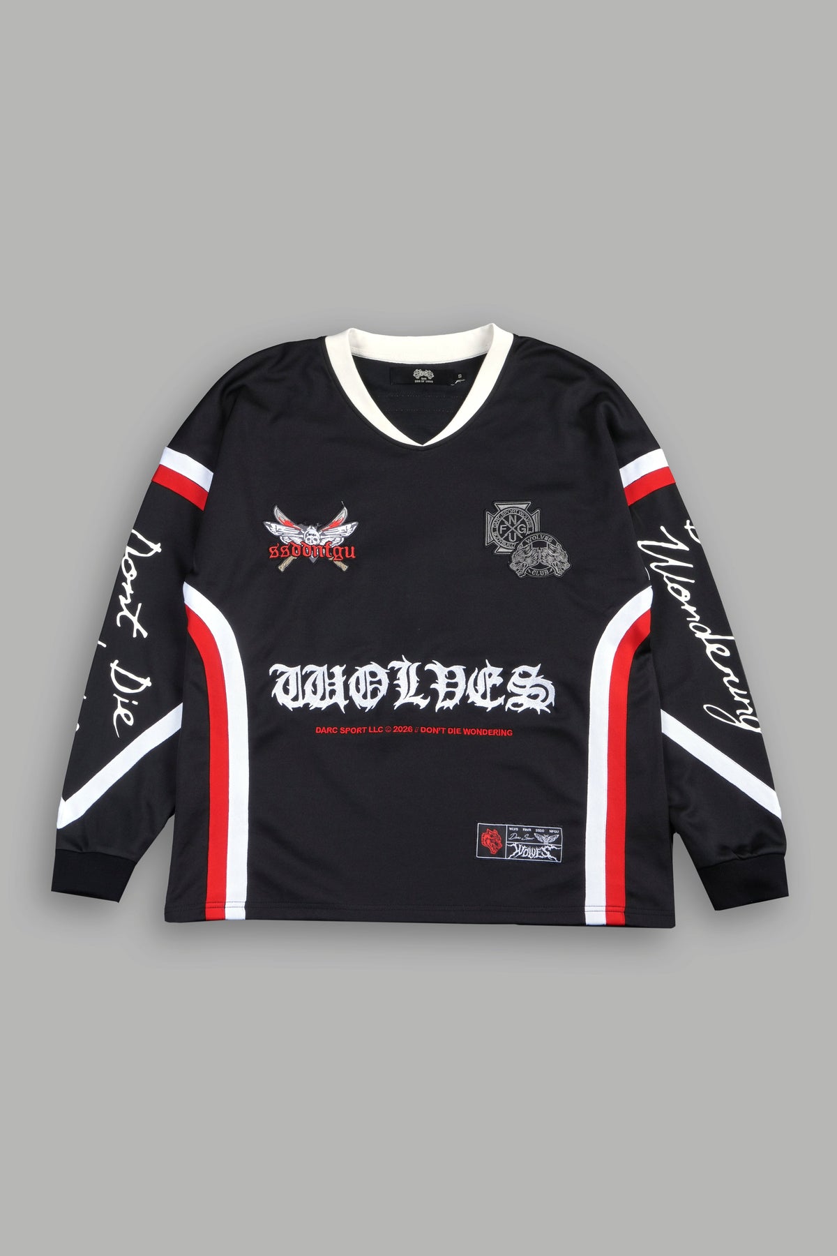 Dont Die Wondering Bailey Motocross Jersey In Black/Red/White