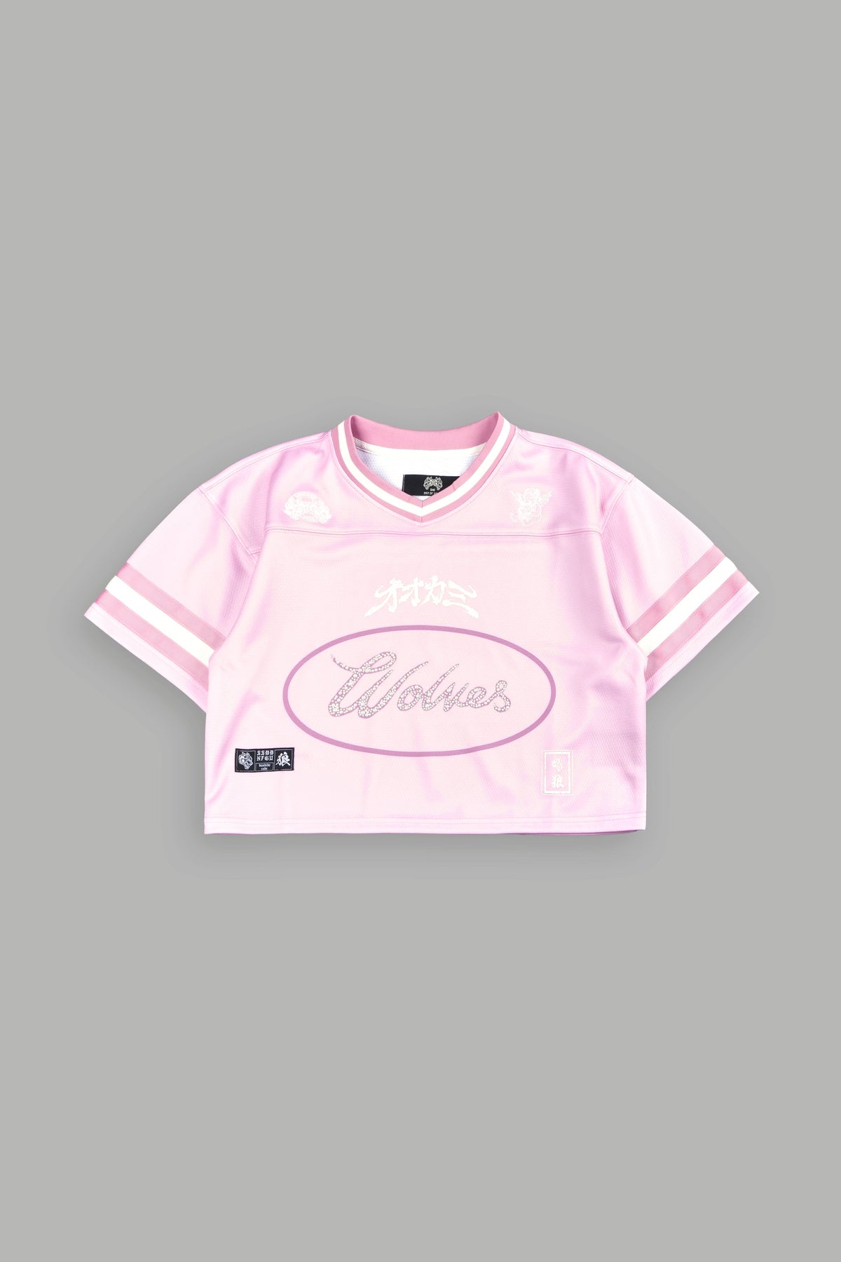 Honor She Football Crop Jersey in Cherry Blossom — imagem 7