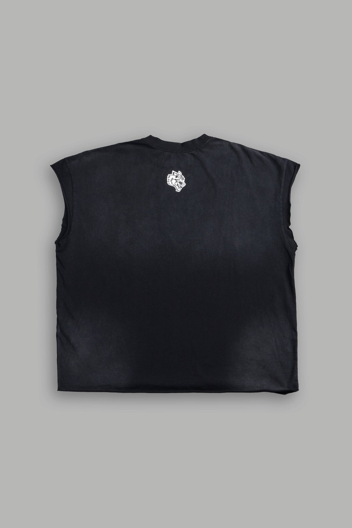 Ds Corazon Grunge Cut-Off Tee In Black Sun Fade
