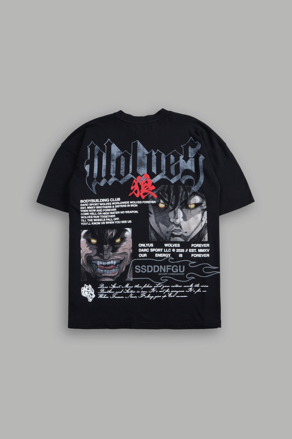 Hanma Legacy "Premium" Oversized Tee in Black — imagem 1