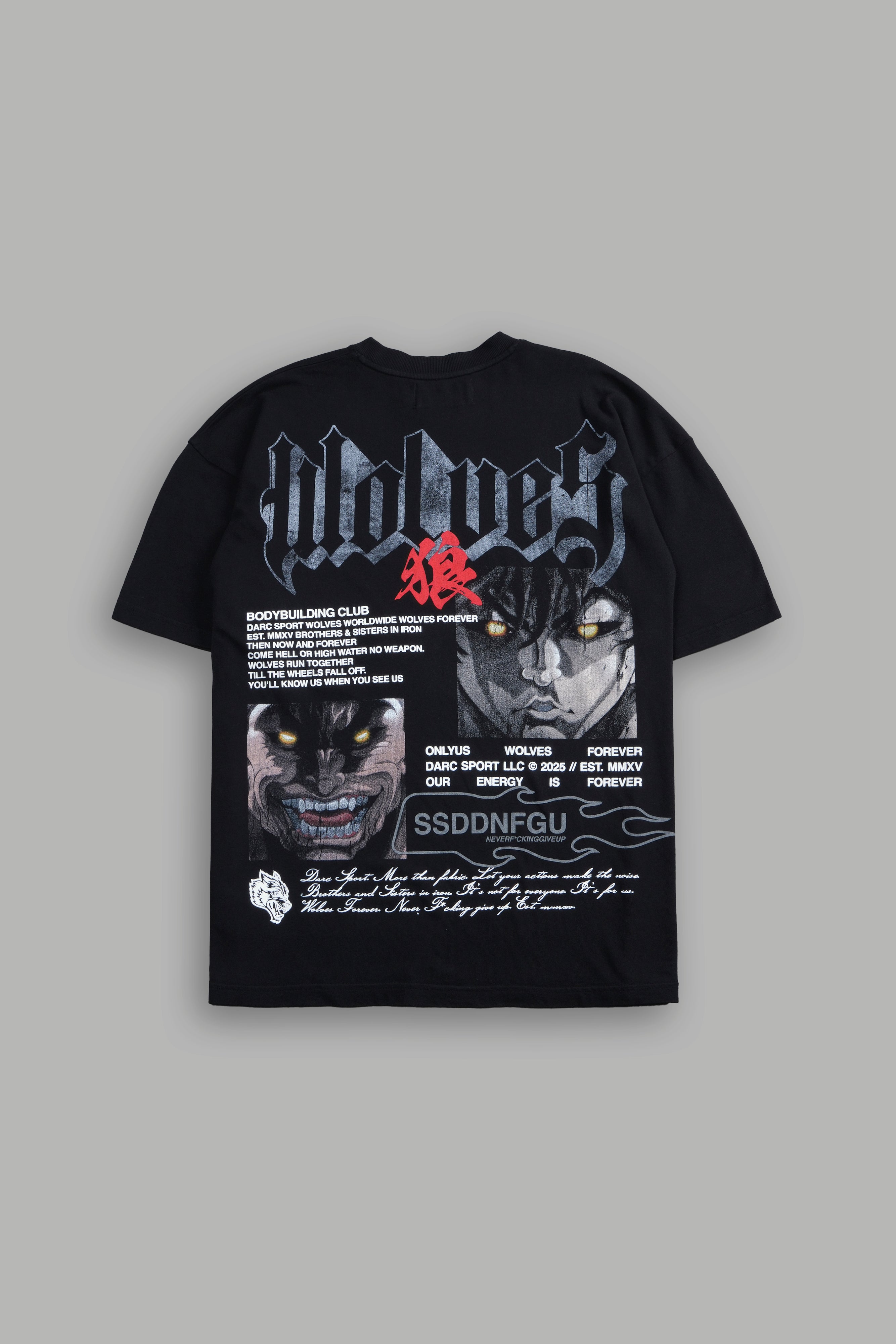 Hanma Legacy "Premium" Oversized Tee in Black — imagem 1