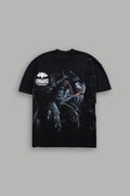 Venomous Side-By-Side Series Premium Oversized Tee in Black