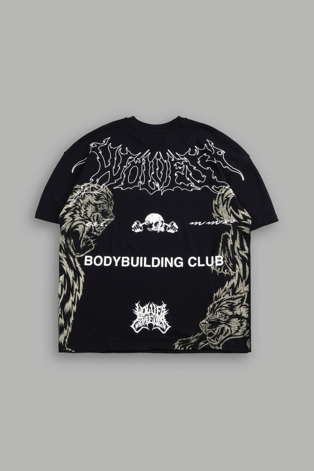 Wolves Bodybuilding Club Premium Tee In Black - imagem 1