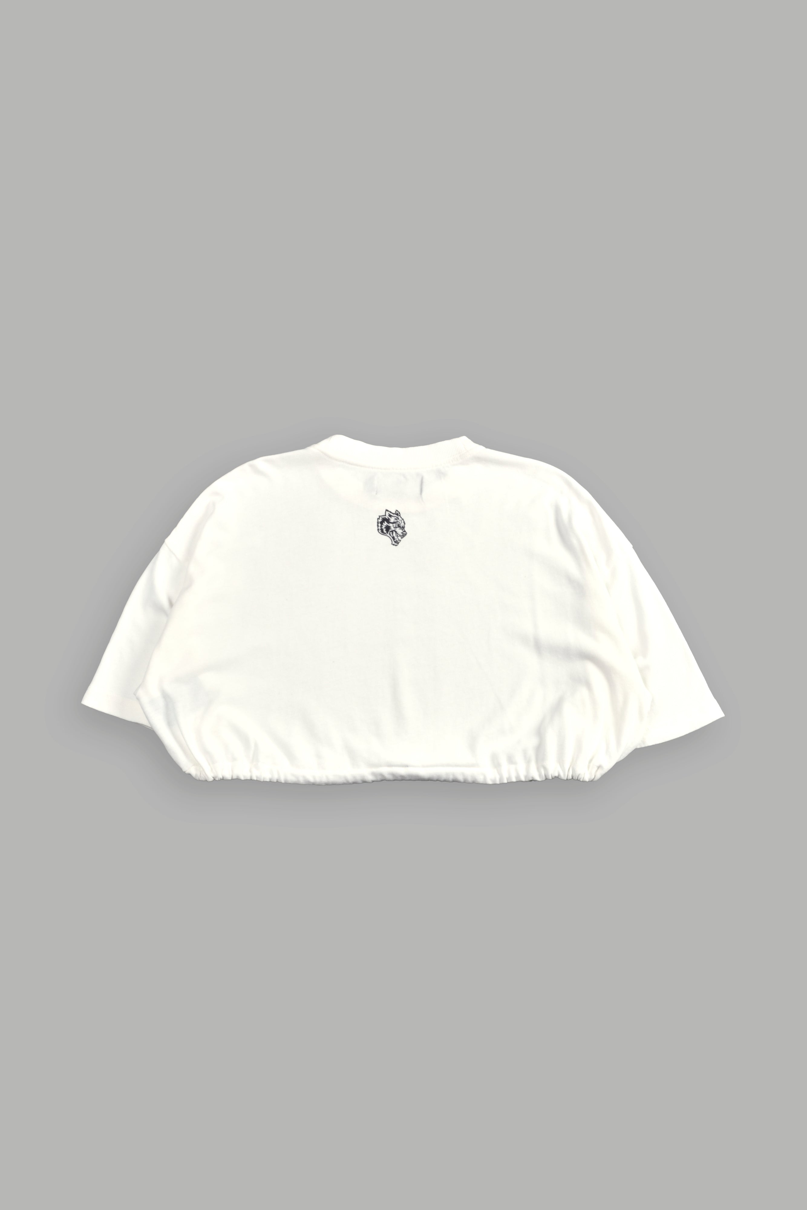 Forged From Iron Bungee Cropped Tee in Cream — imagem 4