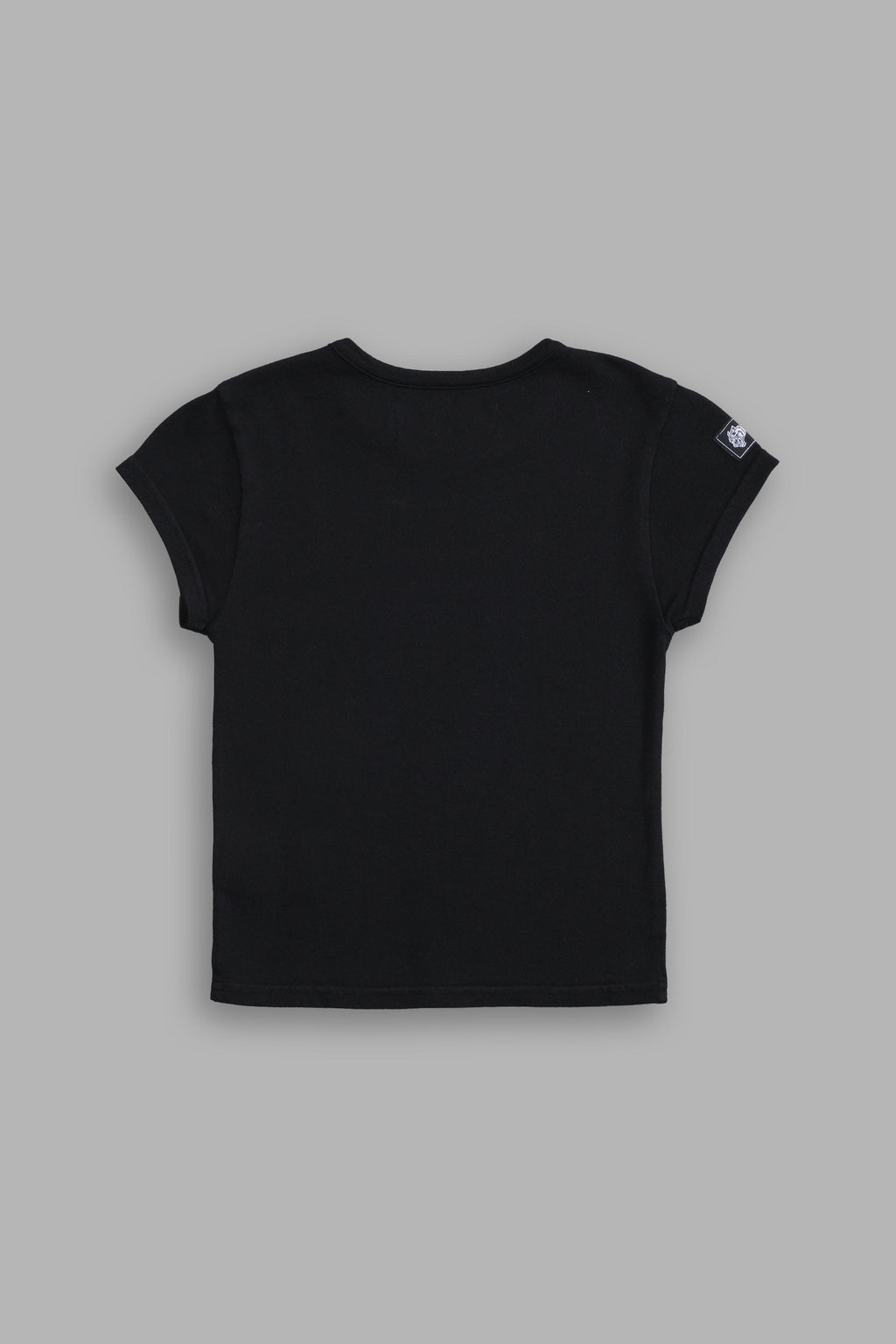 Bushido Wolf Baby Tee in Black — imagem 4