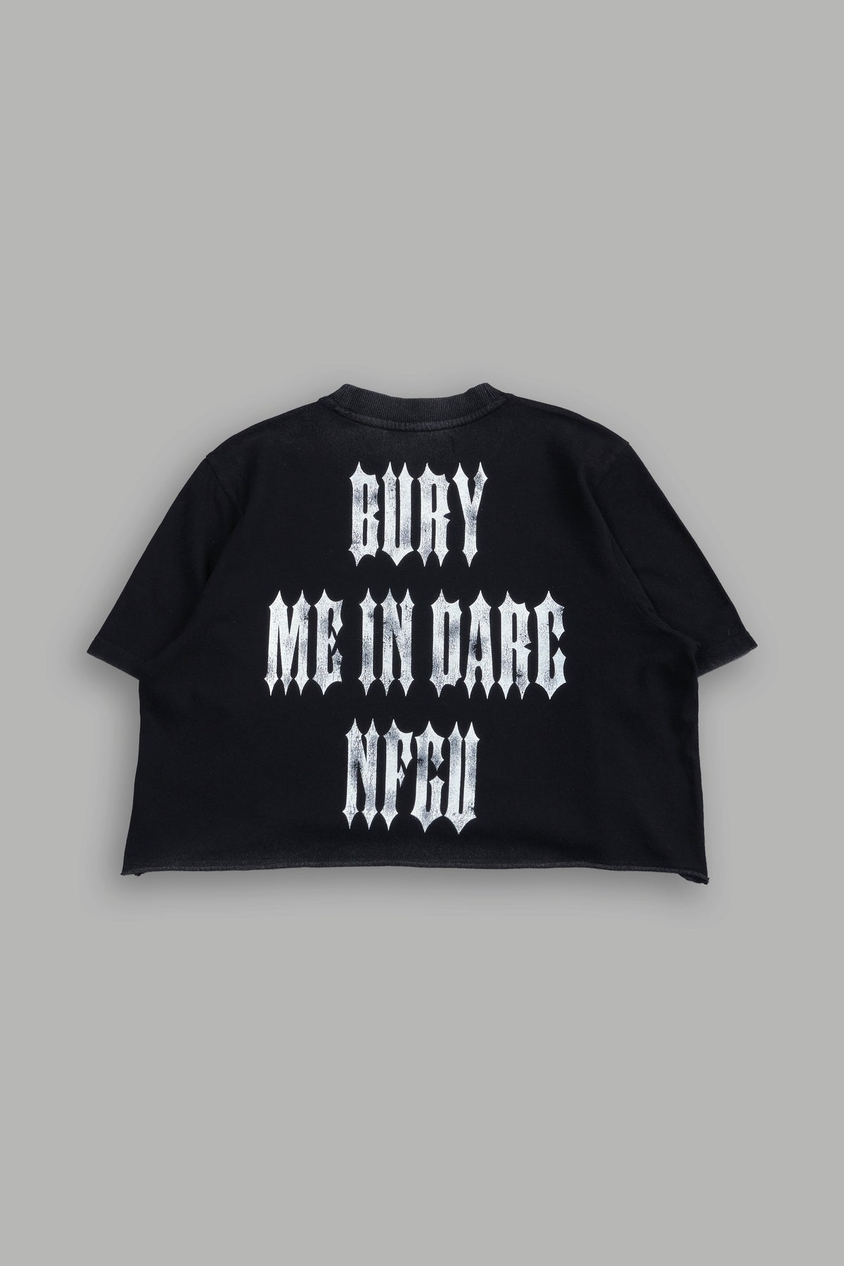 Bury Me In Darc NFGU "Premium" (Cropped) Tee in Black - imagem 4