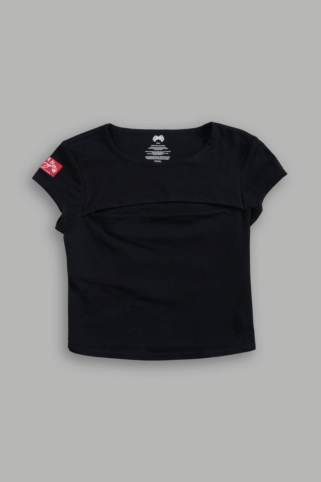 Moto Wolf Capsleeve Slash Tee in Black - imagem 7