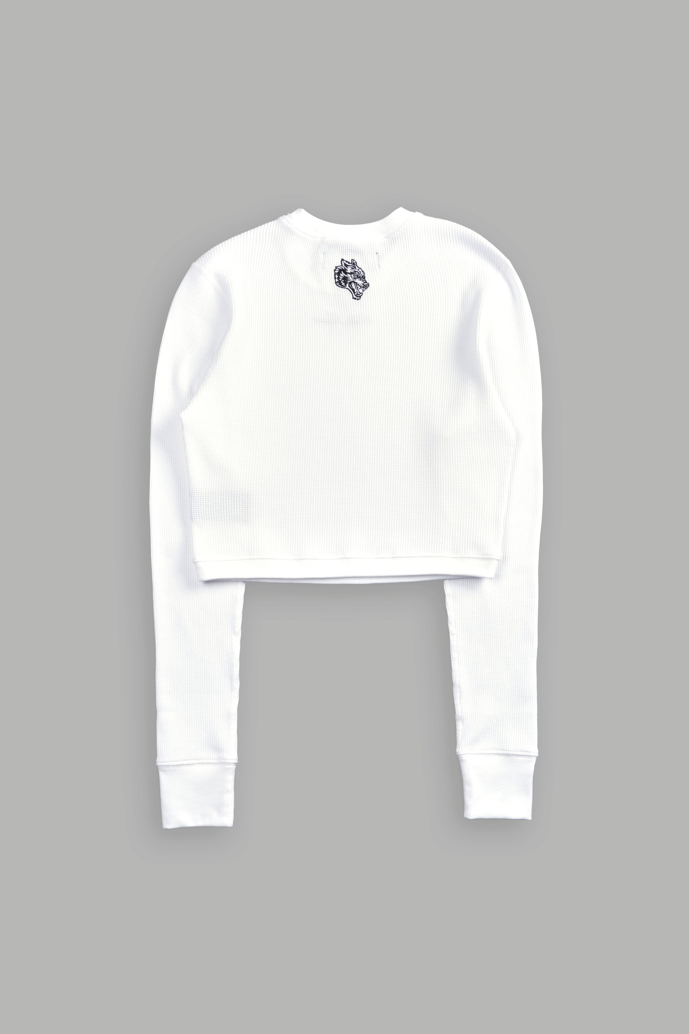 Conquer Cropped Thermal LS in White — imagem 4