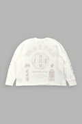 Kazoku Okami Premium Box Cut Ls Tee in Cream — imagem 1