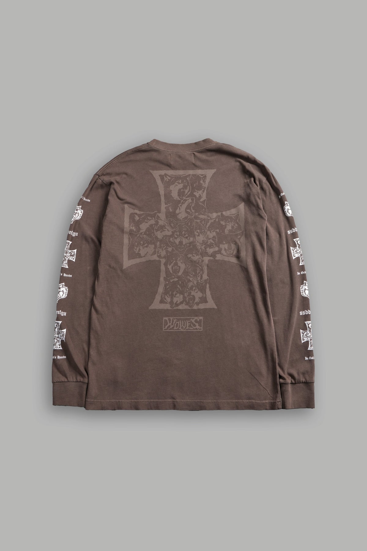 Iron Wolf Pack "Premium" L/S Tee in Mojave Brown - imagem 3