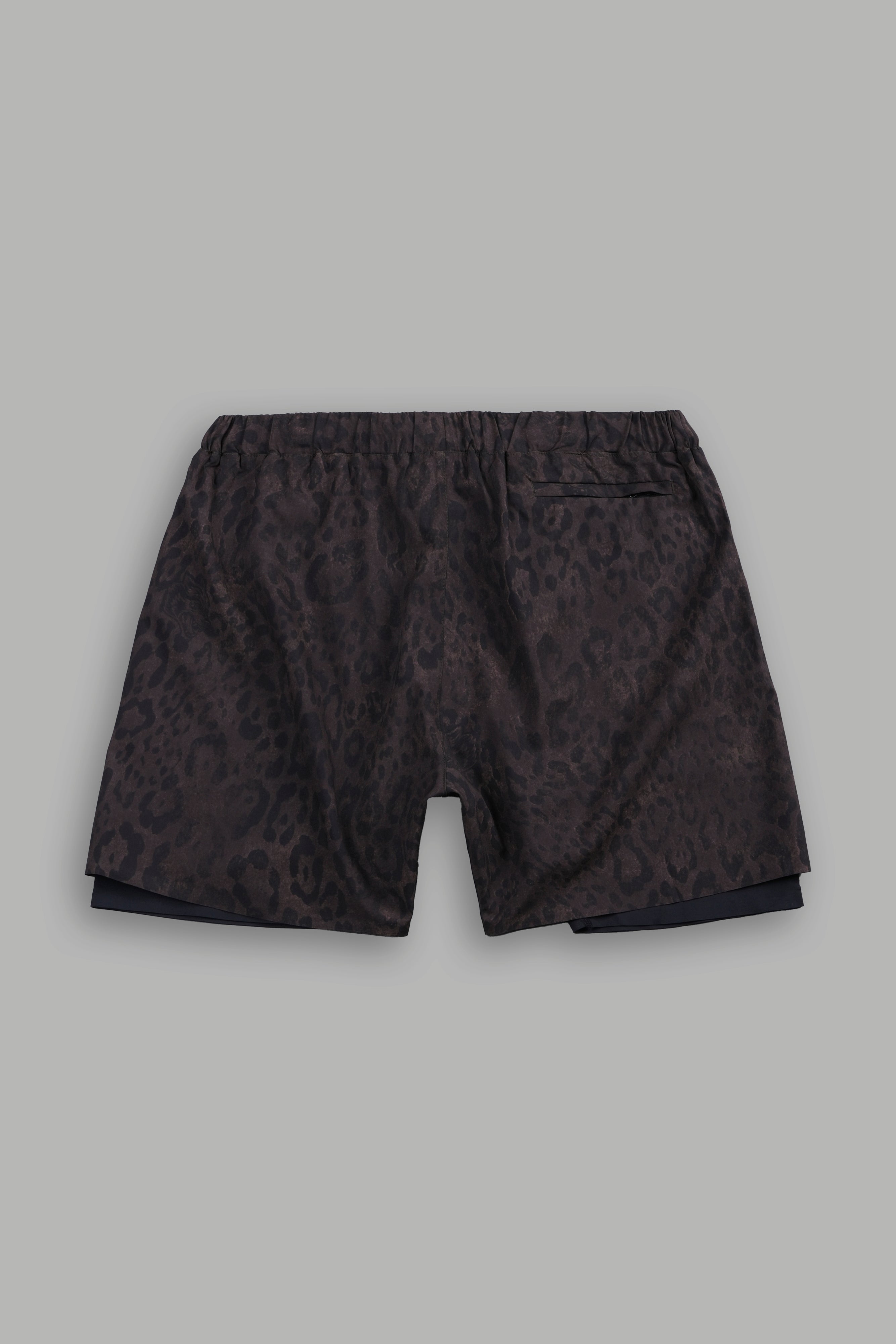 Wolf Hesh Compression Shorts in Darc Brown Leopard