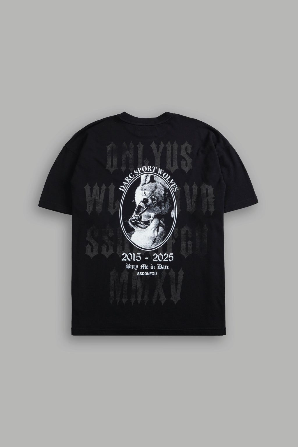 Wolf Blood "Premium" Oversized Tee in Black — imagem 1