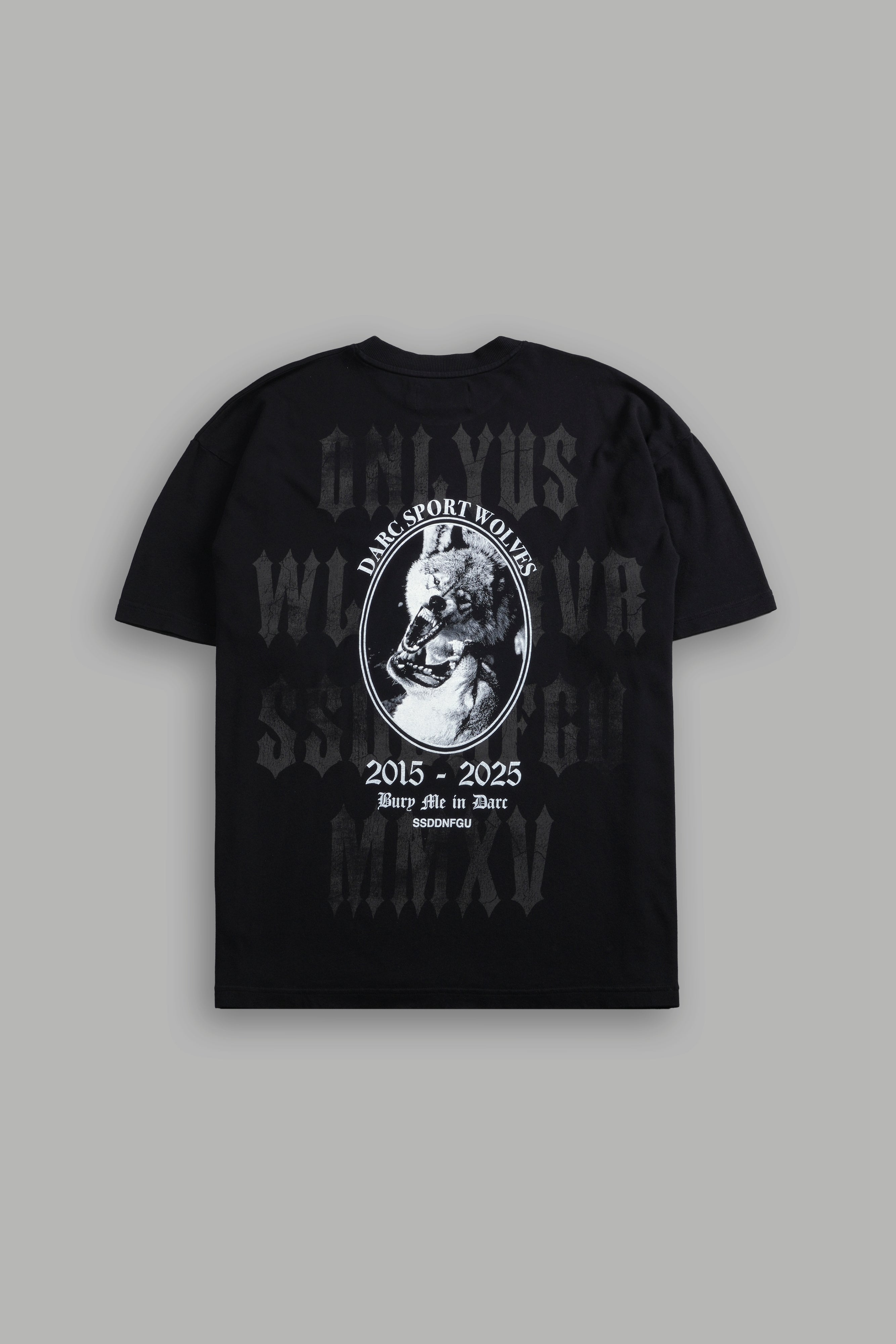 Wolf Blood "Premium" Oversized Tee in Black — imagem 1