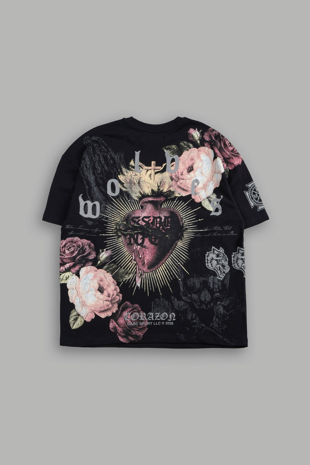 Darc Corazon Premium Oversized Tee In Black