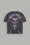 Wolves Never Back Down V2 Premium Oversized Tee in Wolf Gray — imagem 1