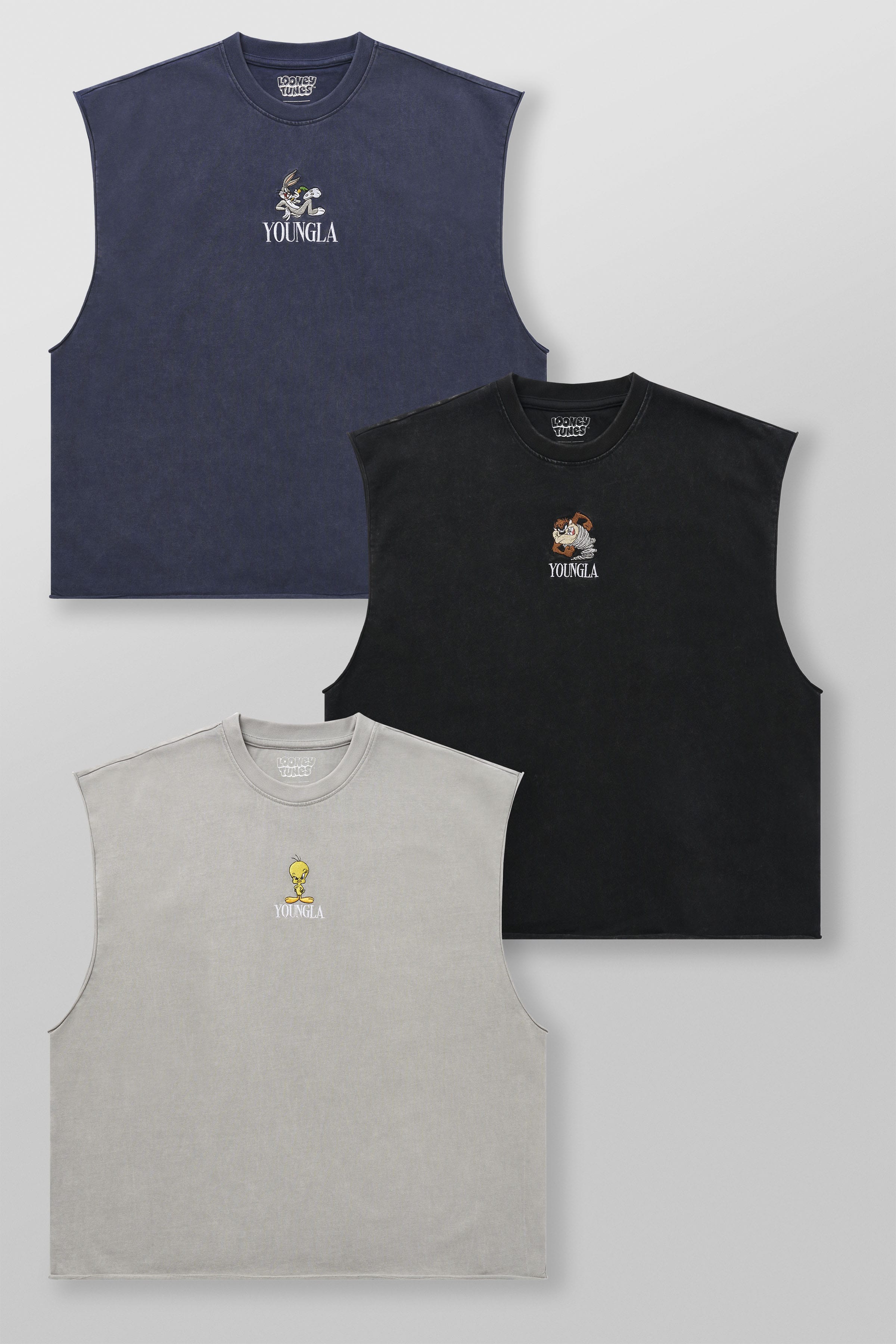 3107 - Looney Tunes Embroidered Cut-offs — imagem 1