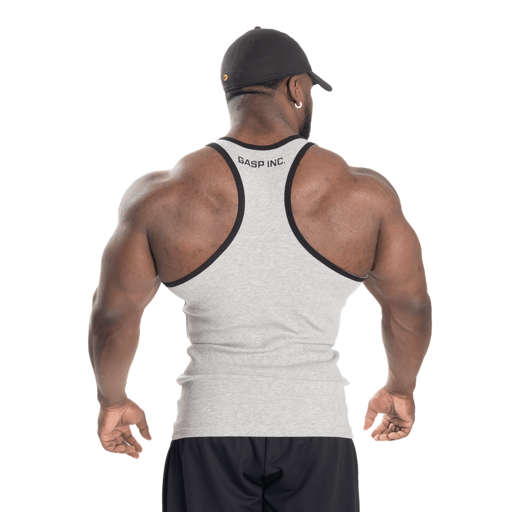 Ribbed T-back - Grey Melange - imagem 2