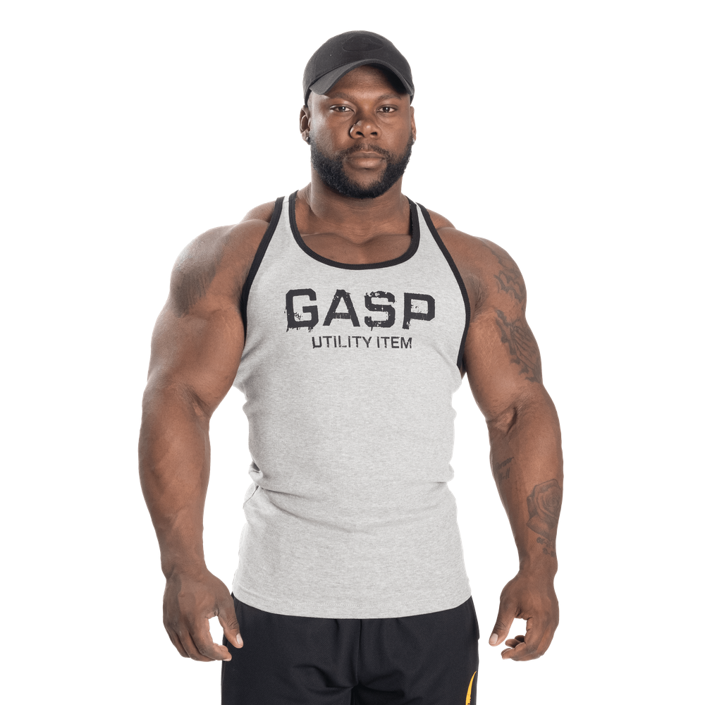 Ribbed T-back - Grey Melange - imagem 1