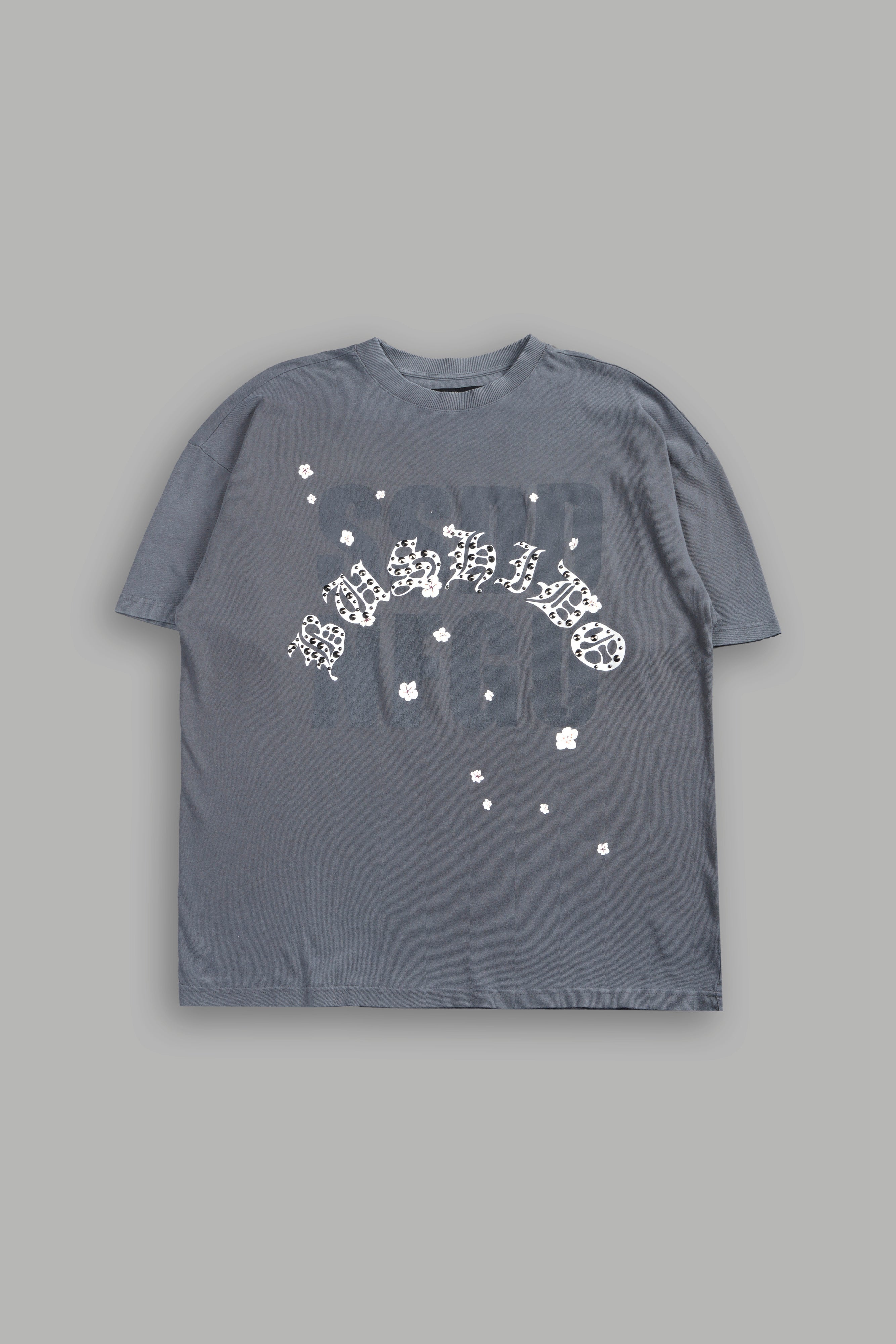 Ssddnfgu Bushido Premium Oversized Tee in Slate Gray — imagem 1