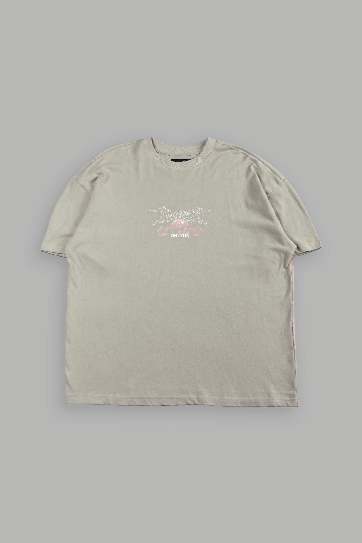 Wolves Bodybuilding Club Premium Tee In Cactus Gray - imagem 3