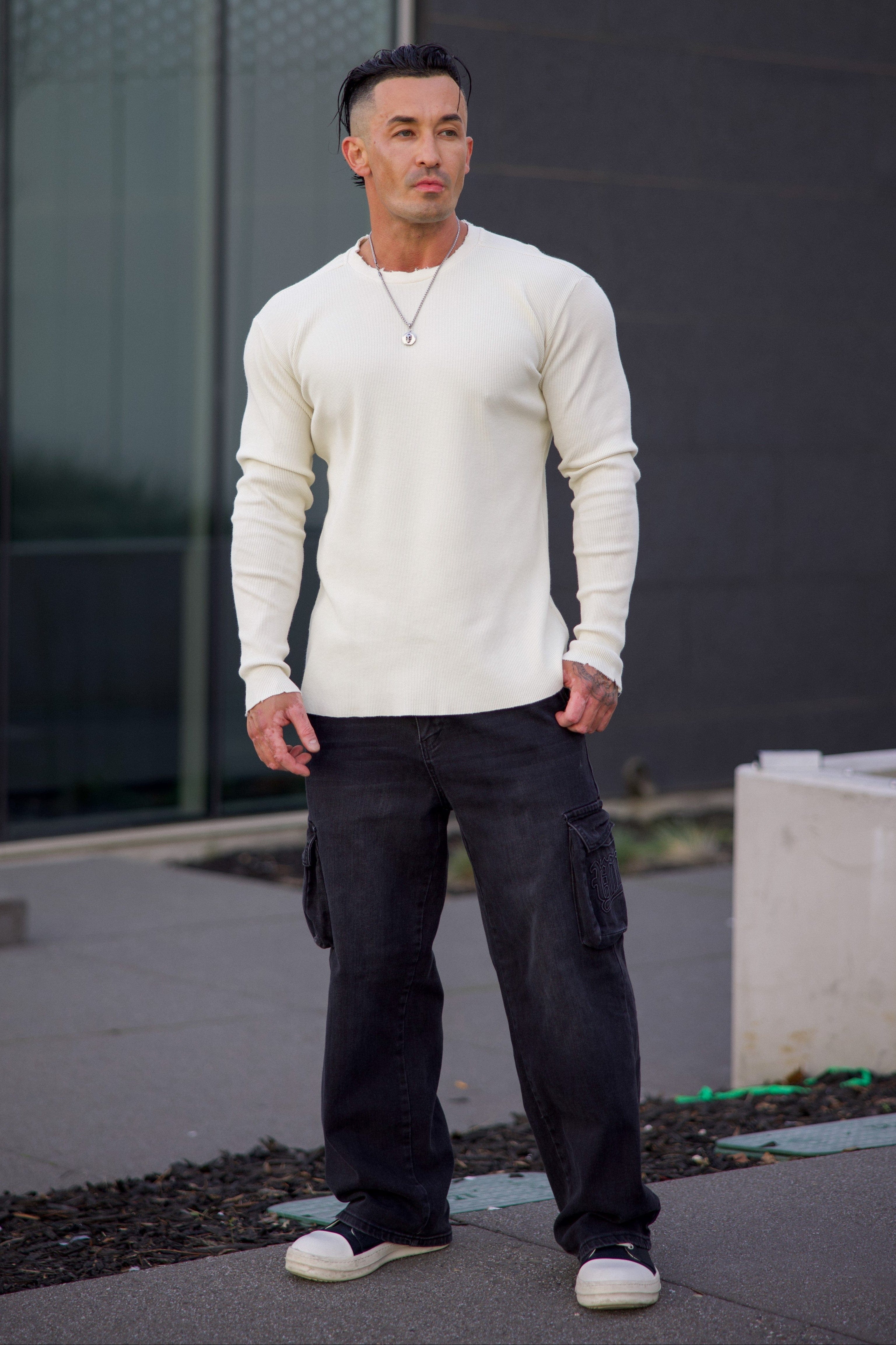 8094 - Tailored Waffle Longsleeves — imagem 3