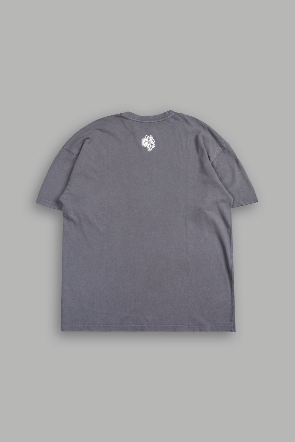 Studded Mantra Premium Oversized Tee In Slate Gray