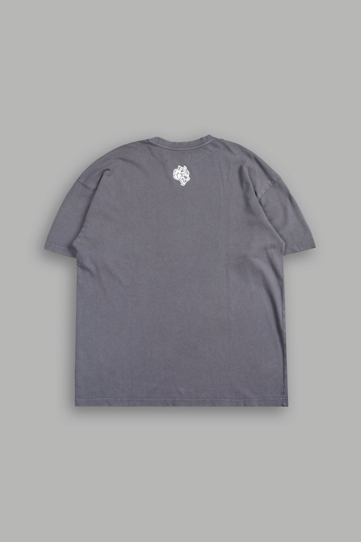 Studded Mantra Premium Oversized Tee In Slate Gray
