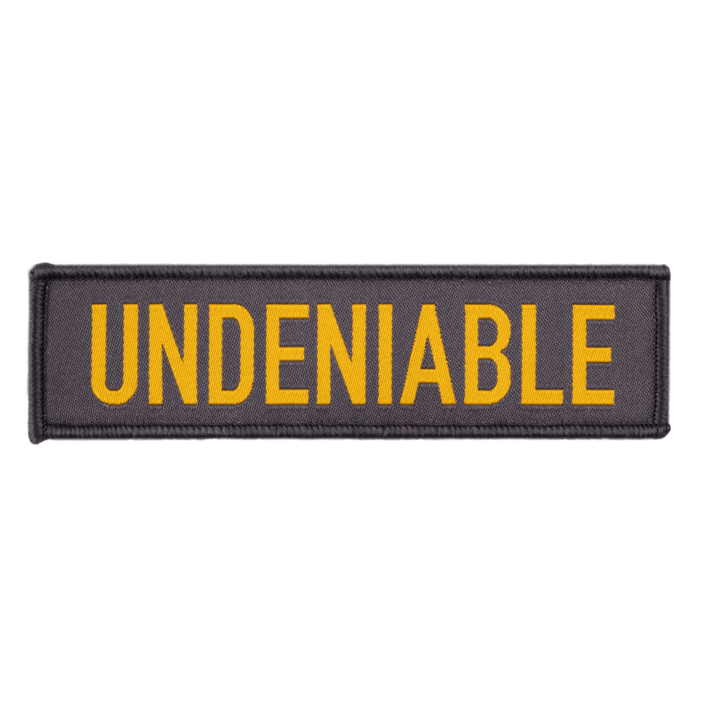 Woven Patch 11x3 - Undeniable - imagem 1