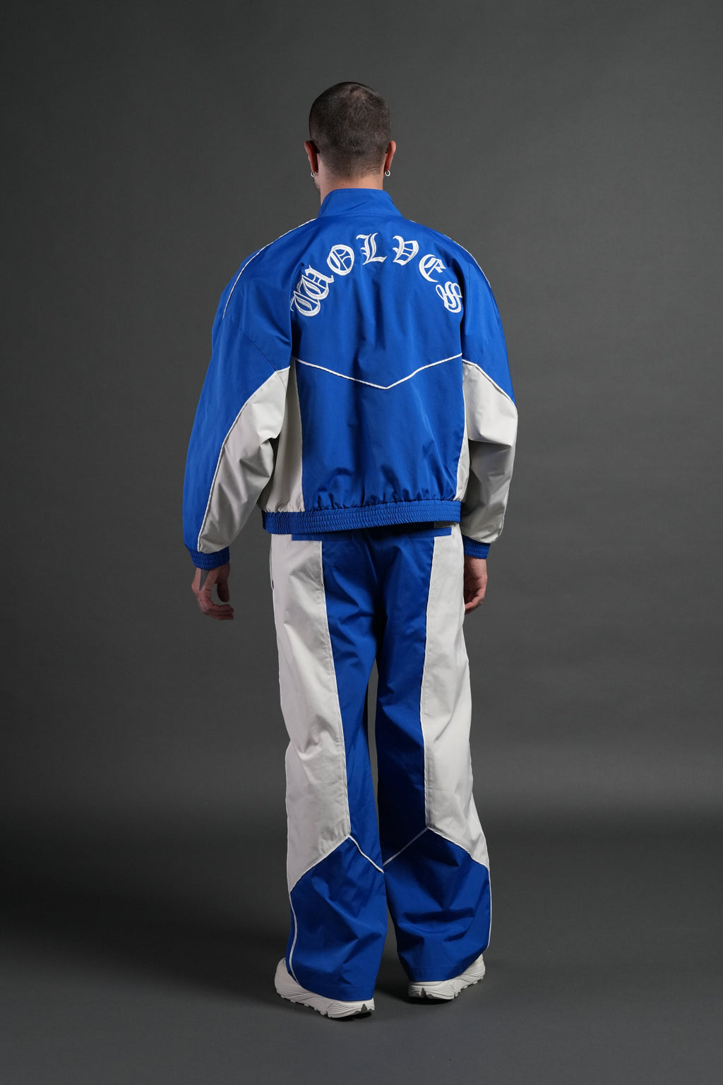 Wolf Chopper Quinn Track Jacket in Darc Cobalt/Cream - imagem 6