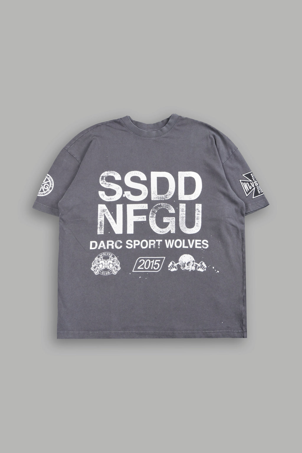 Club Core Premium Oversized Tee In Slate Gray - imagem 1