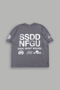 Club Core Premium Oversized Tee In Slate Gray - imagem 1