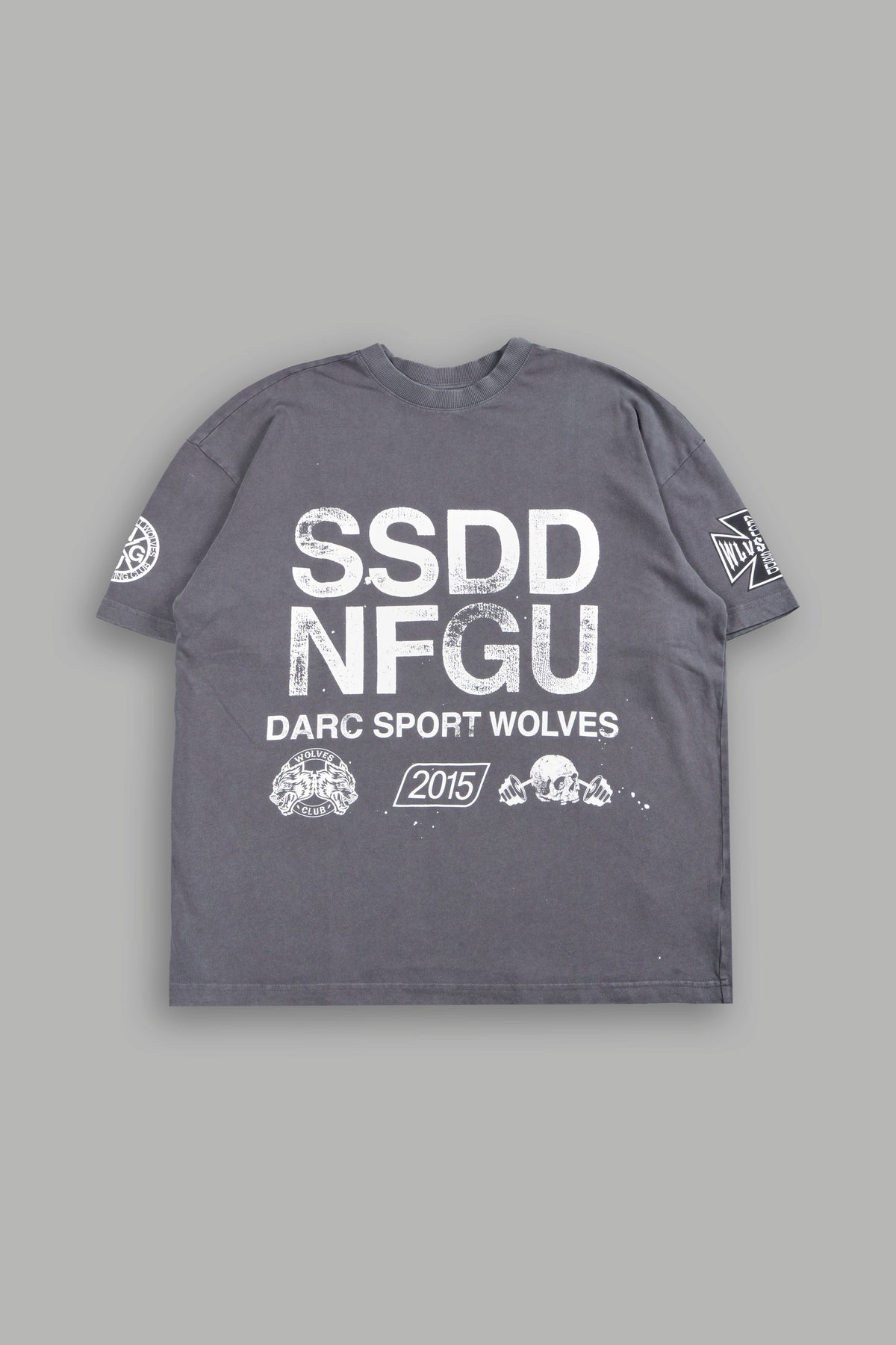 Club Core Premium Oversized Tee In Slate Gray - imagem 1