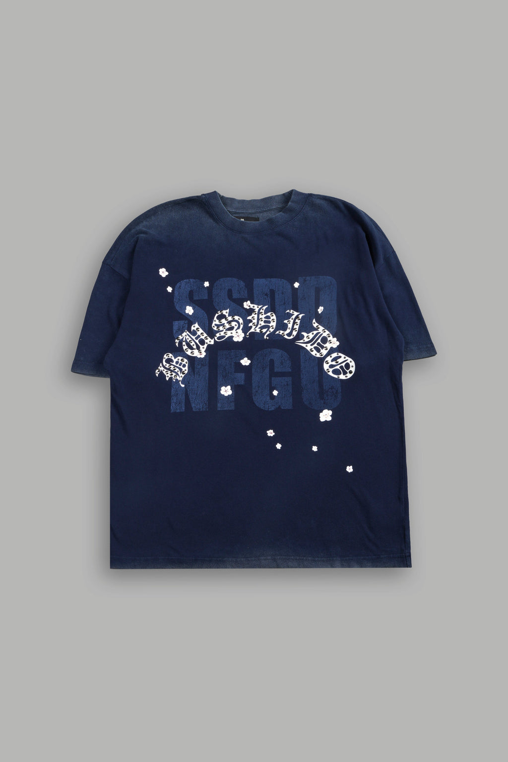 Ssddnfgu Bushido Premium Oversized Tee in Navy — imagem 1