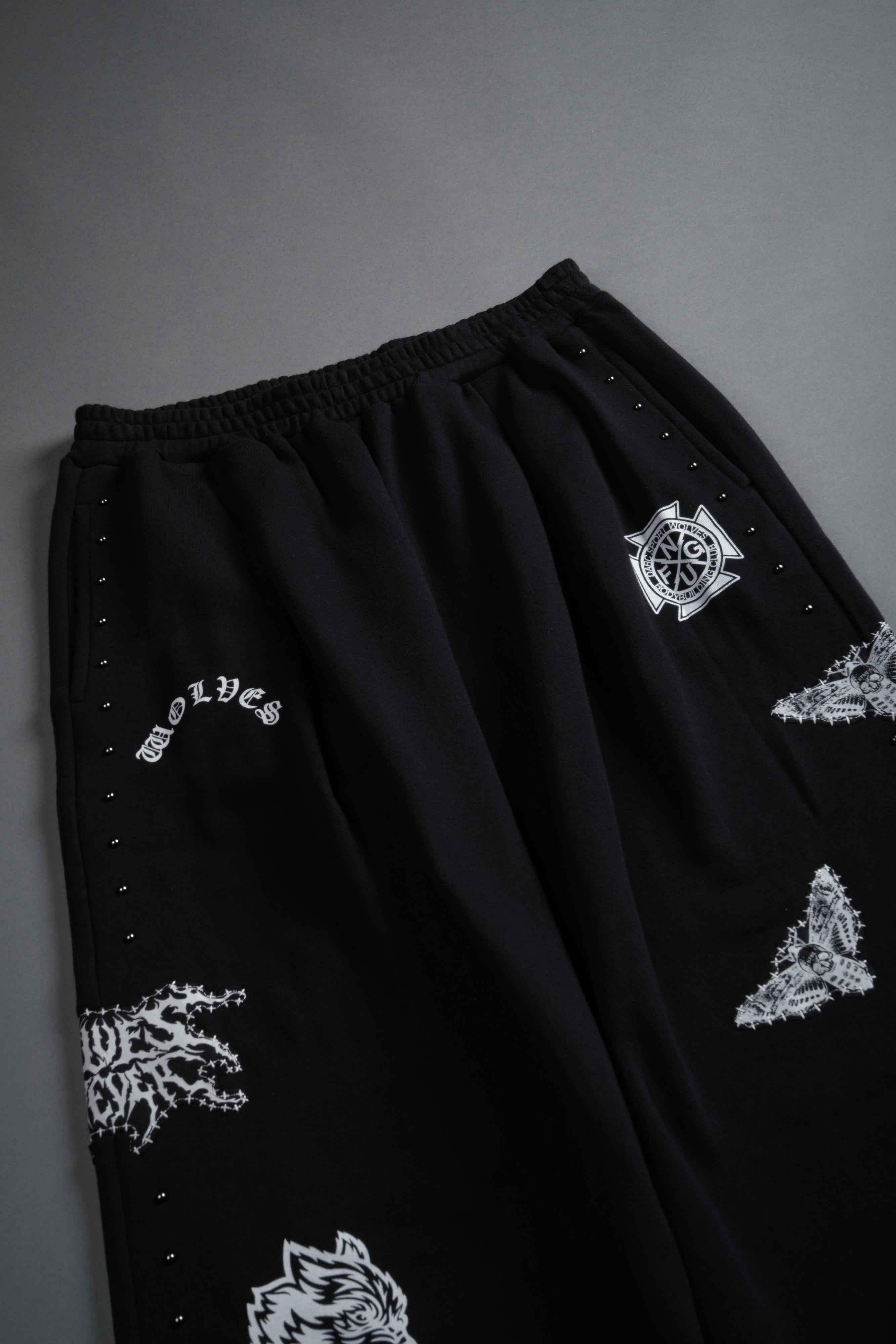 Give it Your All "Yara" Pleated Sweat Pants in Black — imagem 10