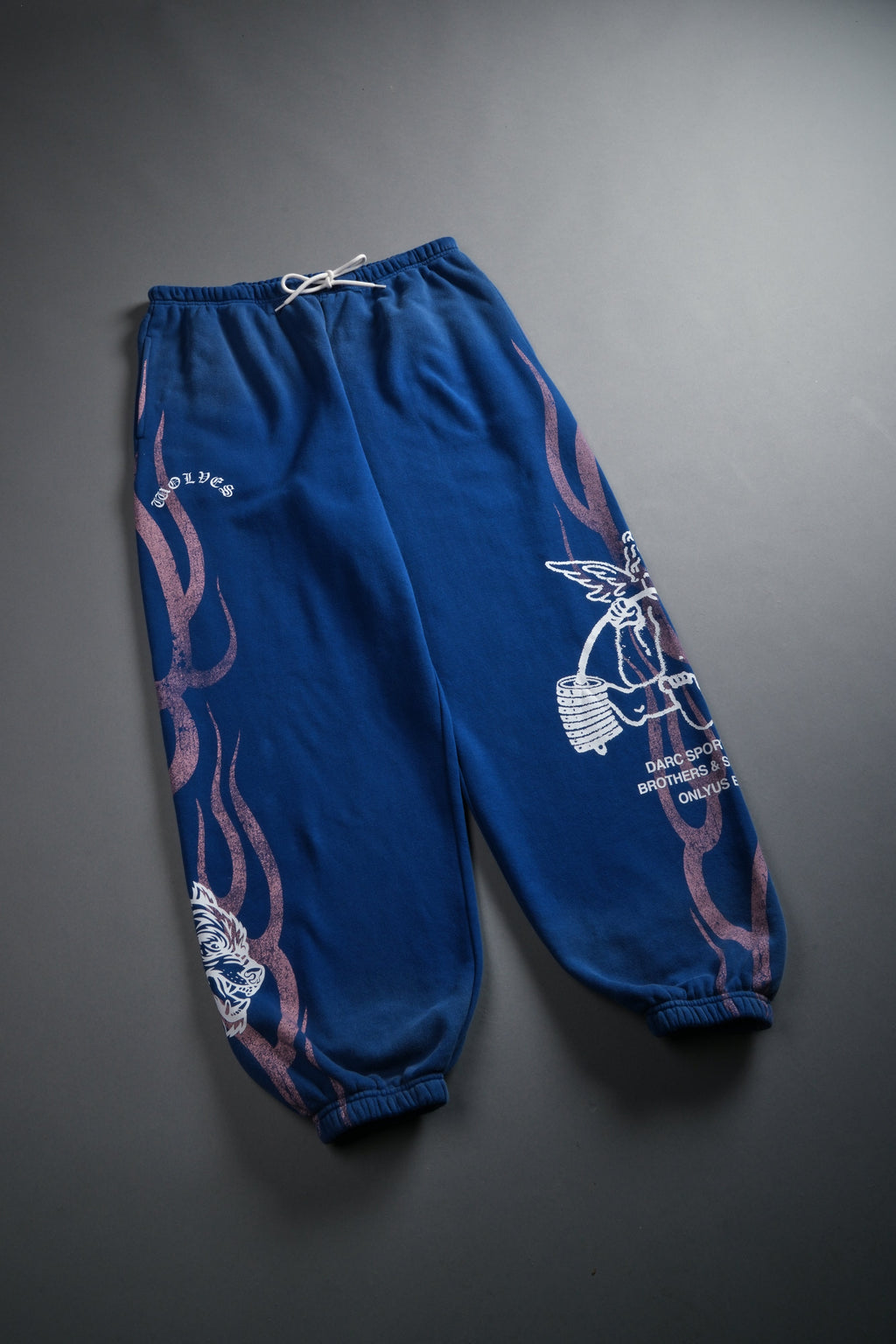 Powerhouse of the Cherub Unisex Lightweight Lounger Sweat Pants in Darc Cobalt Drift Wash — imagem 14