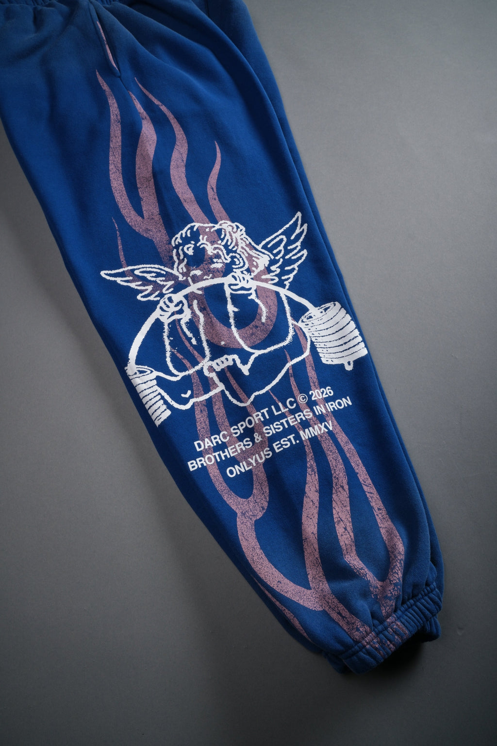 Powerhouse of the Cherub Unisex Lightweight Lounger Sweat Pants in Darc Cobalt Drift Wash — imagem 17